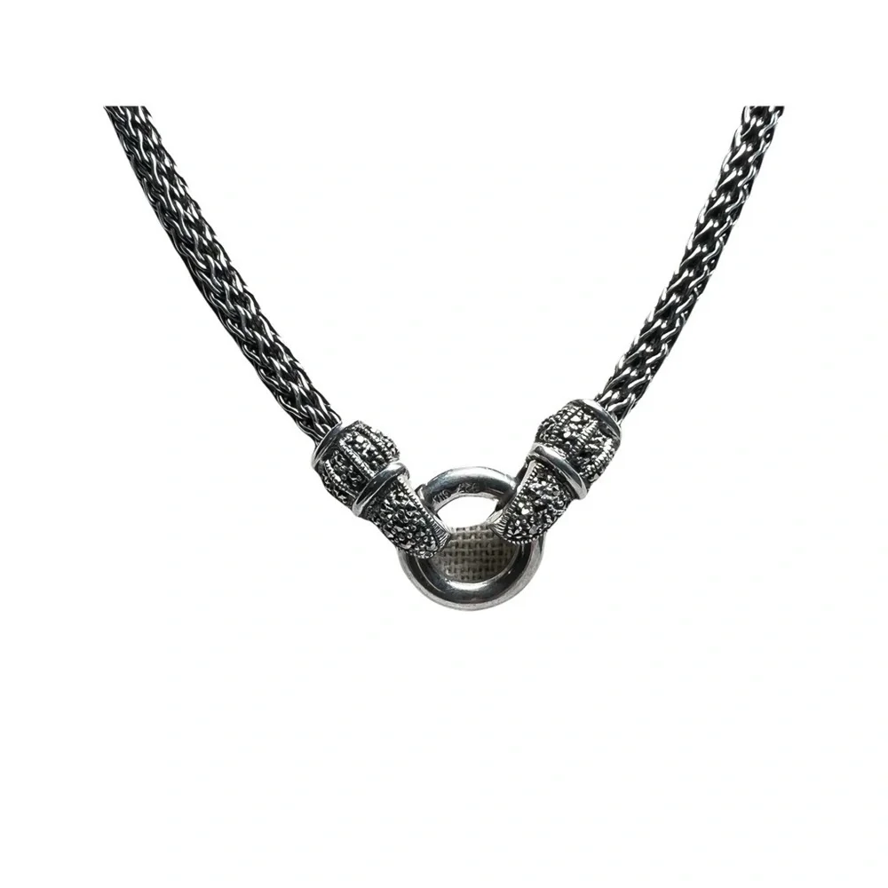 Sterling Silver‎ Wheat Weave Necklace